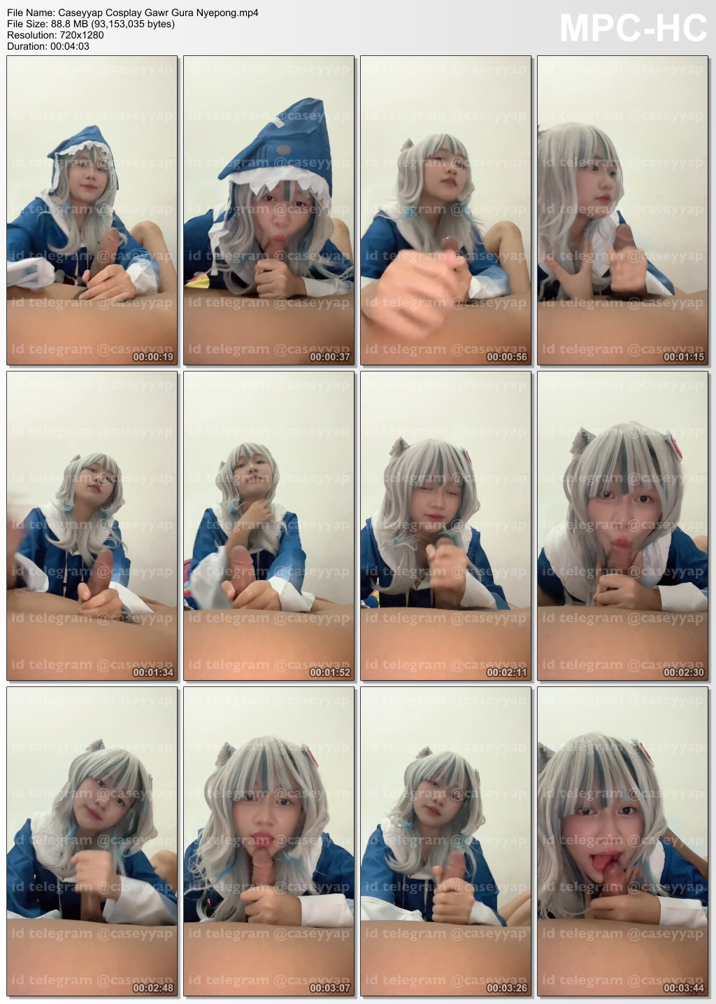 Caseyyap Cosplay Gawr Gura Nyepong